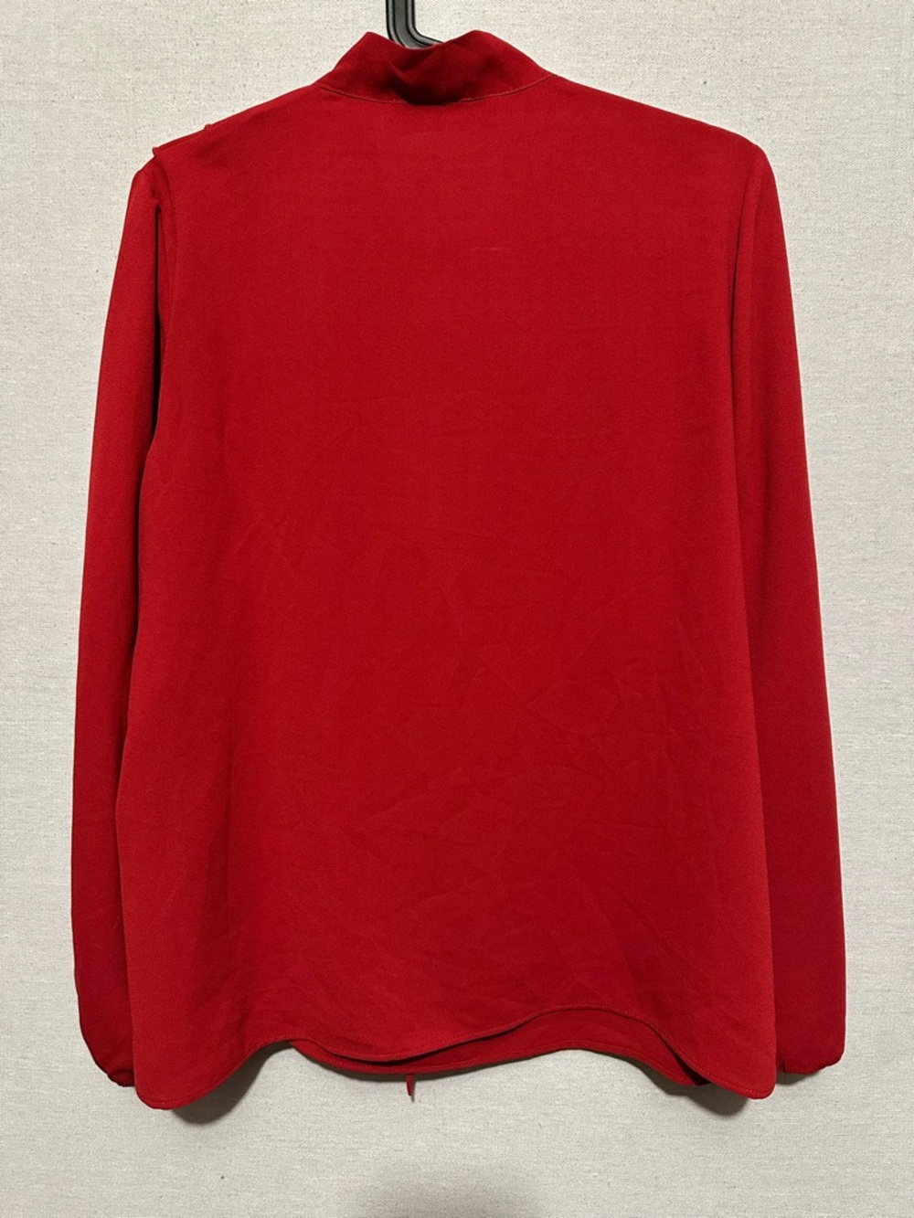 NWT Kasper Ruffle Neck Long Sleeve Blouse - size PM - Picture 2 of 4